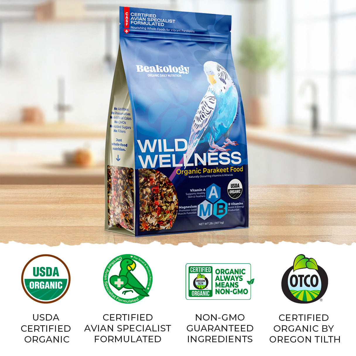 Wild Wellness Organic Parakeet Food