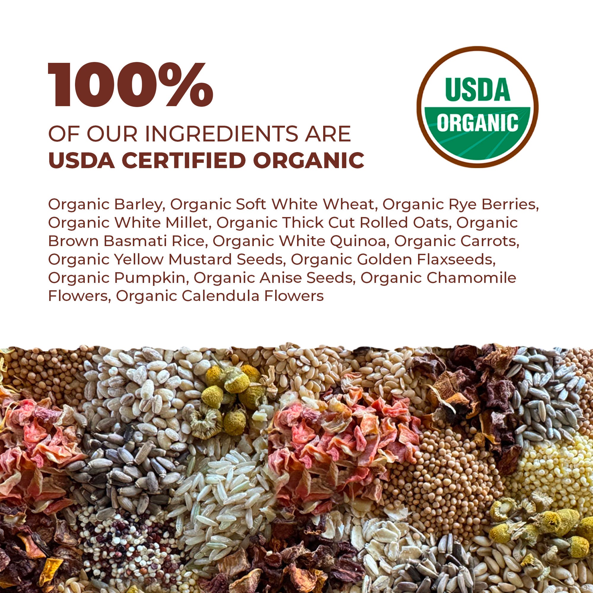 Blissful Balance Organic Parakeet Food