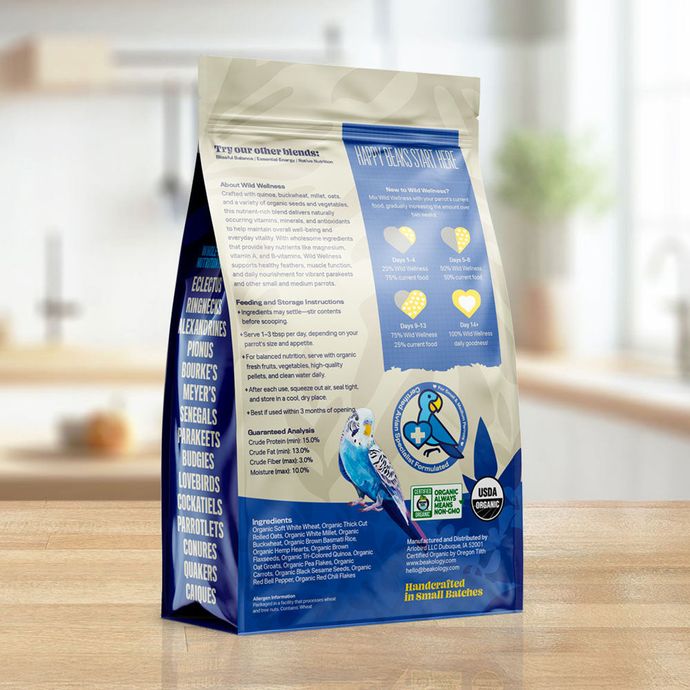 Wild Wellness Organic Parakeet Food