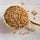 golden flaxseeds in a spoon